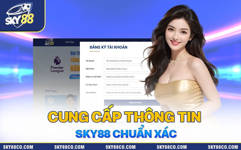 Người chơi cần cung cấp thông tin chuẩn xác khi mở tài khoản