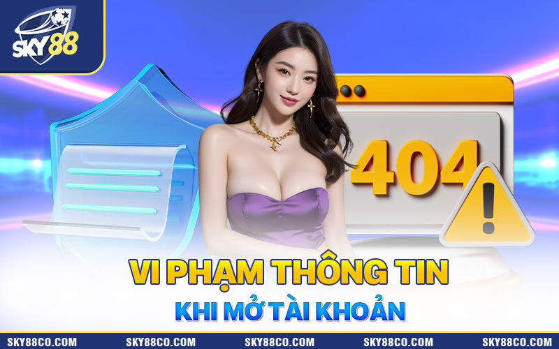 Người chơi vi phạm thông tin khi mở tài khoản sẽ bị hệ thống đóng băng ID