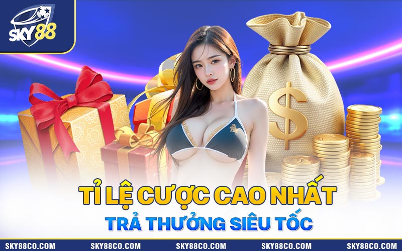 Tỉ lệ trả thưởng cao tại tất cả các trò các cược thể thao tại Sky88