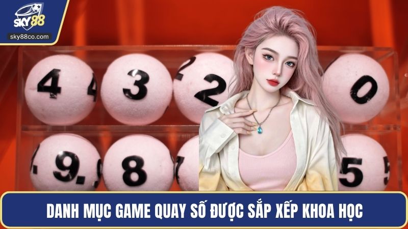 Danh mục game quay số được sắp xếp khoa học