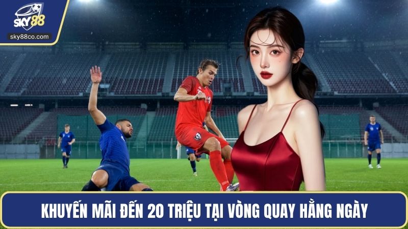 Khuyến mãi đến 20 triệu tại vòng quay hằng ngày