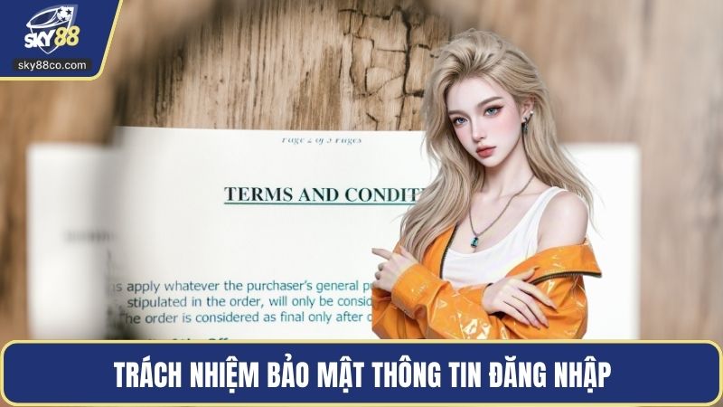 Trách nhiệm bảo mật thông tin đăng nhập